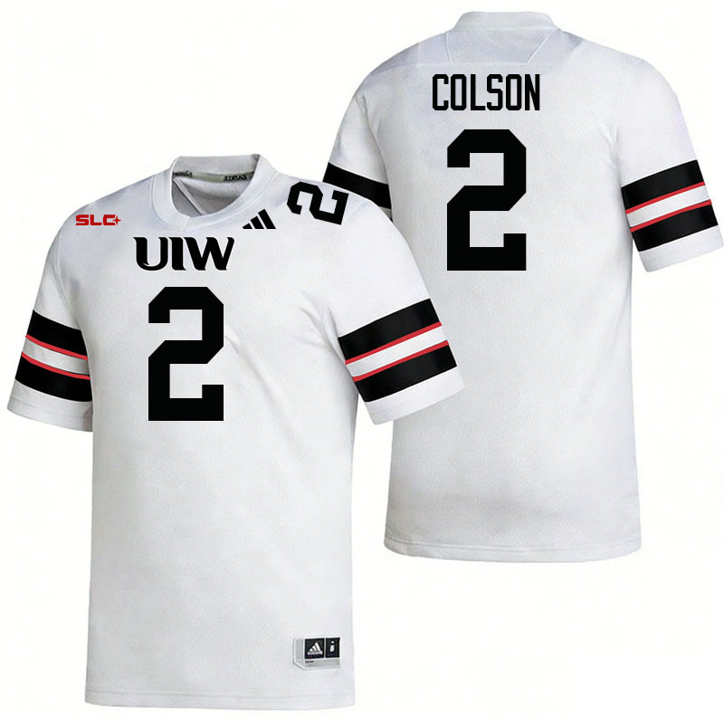 Incarnate Word Cardinals #2 EJ Colson College Football Jerseys,Uniforms-White